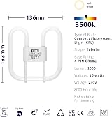 TBE Lighting 16W 4-Pin CFL DD Lamp GR10q 230V Long Life 3500K view 2