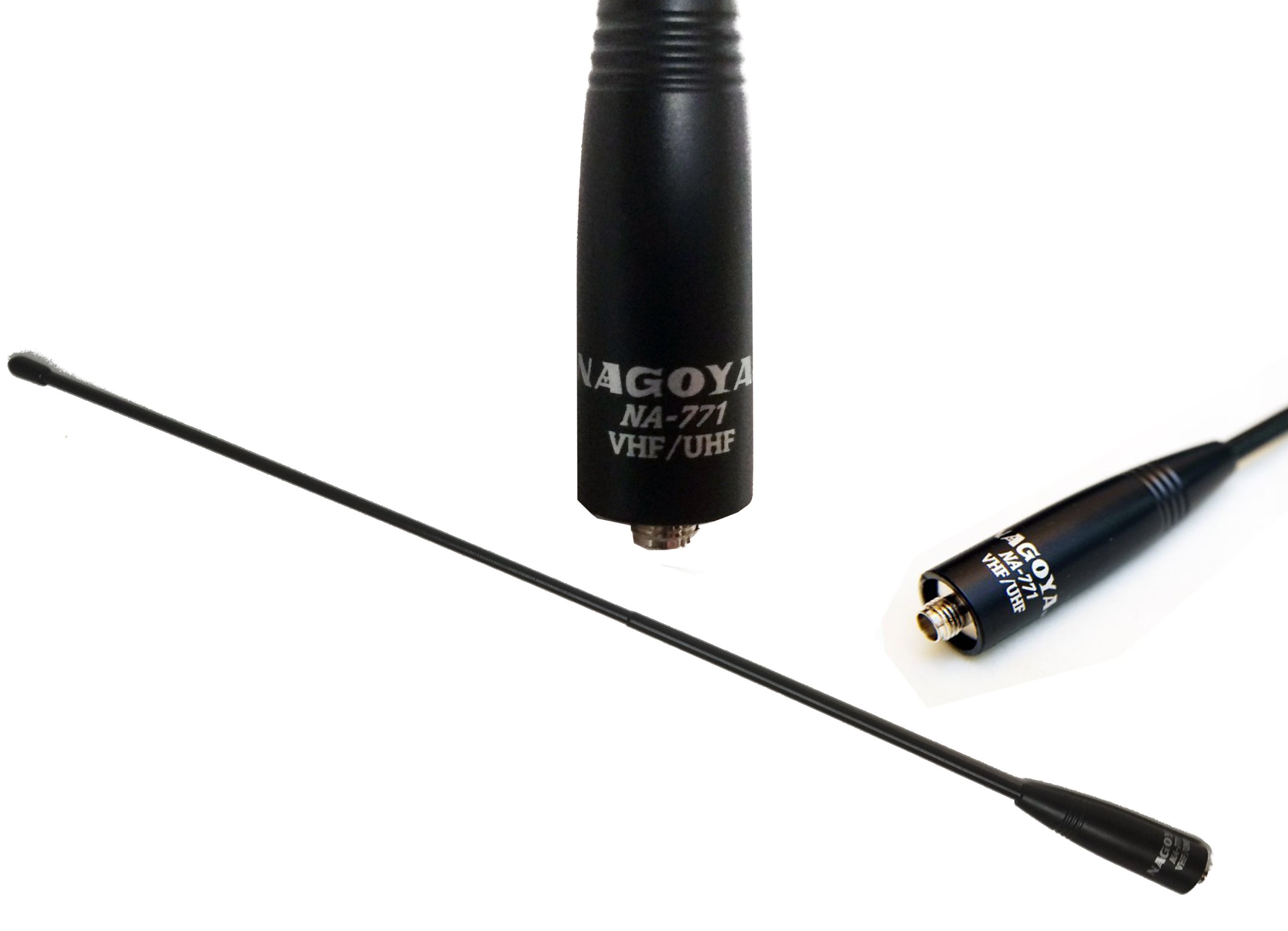 Antenne Nagoya NA-771R Télescopique VHF/UHF (144/430 MHz) - SMA Femelle, Gain élevé, Pour Talkies-walkies BaoFeng, AnyTone, Yaesu