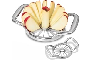 LIIGEMI 5.5 Inch Extra Large Apple Slicer,16-Slice Thin Apple Slicer and Corer,Cutter, Divider, Wedger for Fruits and Vegetab
