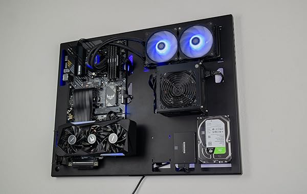 ABK DESIGN, WALL COMPUTER CASE – WALL MOUNT COMPUTER CASE – GAMING PC CASE – WALL MOUNT ATX CASE – WALL PC CASE FOR PC GAMING – COMPUTER CASES FOR PC COMPUTER – PC CASE, PC CHASSIS