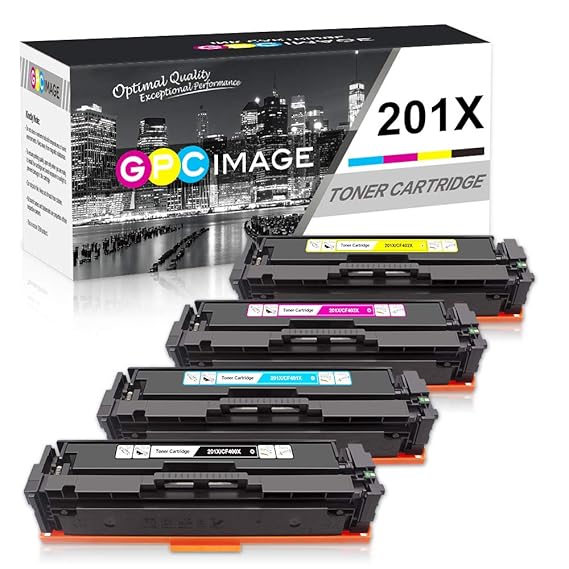 4 Pack GPC Image 201x Kompatibel Toner Patronen für HP 201X 201a cf400a CF400X CF401X CF402X CF403X für HP Color LaserJet Pro