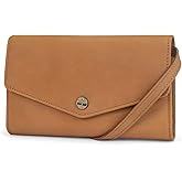 Timberland Women's RFID Leather Crossbody Wallet Phone Bag With Detachable Crossbody Strap