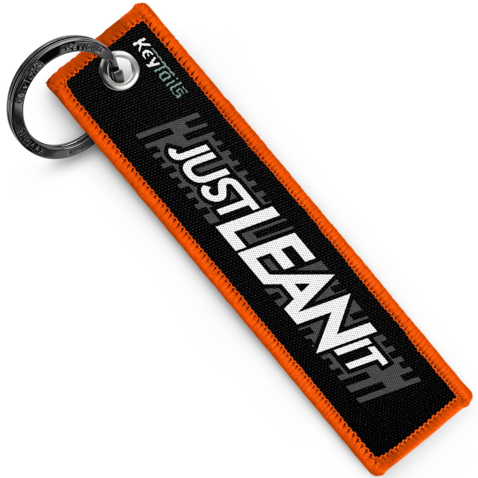 KEYTAILS Keychains, Premium Quality Key Tag for Motorcycle, Scooter, ATV, UTV [Just Lean It]