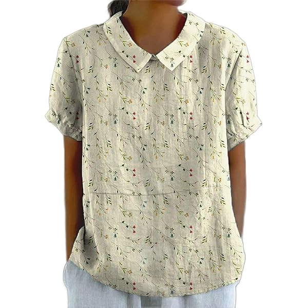 Amazon.com: Womens 2024 Summer/Spring Shirt, Linen Today Tops