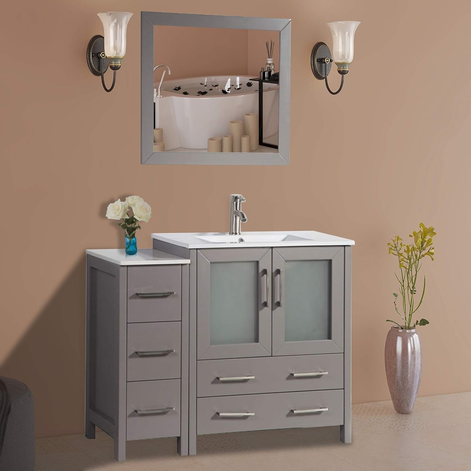 Brayden Studio Fritz 42 Single Bathroom Vanity Set Reviews