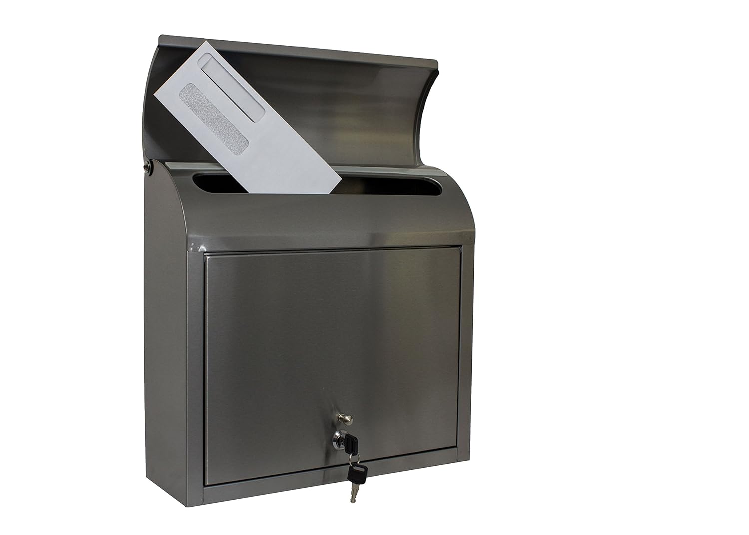 Qualarc Wf L33sl Compton Rectangular Stainless Steel Locking Wall