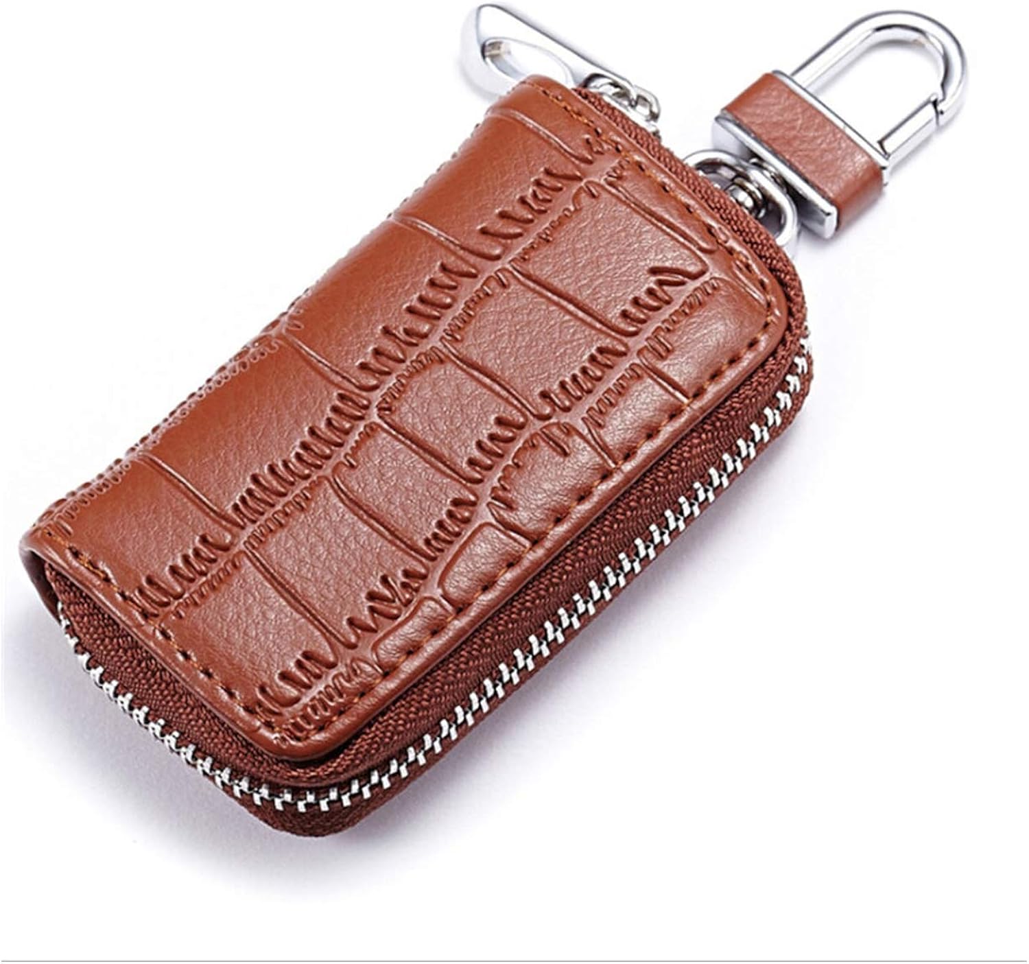 PU Leather Keychain Men Women Key Holder Organizer Pouch Multifunction