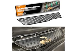 ROCCS 17-20 Model 3 Air Intake Grille, ABS Plastic Air Vent Intake Air Flow Vent Protection Cover Inlet Cover replacement for Tesla Model 3 Accessories