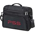 Liboer pS5 Bag Ps5 Slim Carrying Storage Case for pS5 Slim Controller Console pS5 Pro Travel Carrying Bag for Game Disc Gaming mice USB Cable Charger & Accessories