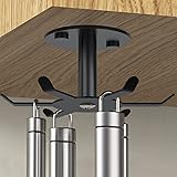 Funnacle 1pcs Under Cabinet Hooks Rotating Kitchen