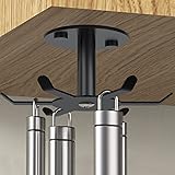 Funnacle 1pcs Under Cabinet Hooks Rotating Kitchen