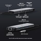 TP-Link UH9120C 9 in 1 USB C Hub 4K HDMI 100W PD 4K60Hz SD MicroSD Gigabit view 3