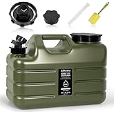 Sahasea 3 Gallon Water Jug, Portable Camping Water Jug Dispenser with Spigot, Leak-Proof Water Storage Containers for Camping, Outdoor, RV, BPA Free Emergency Water Tank, Green