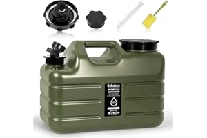 Sahasea 3 Gallon Water Jug, Portable Camping Water Jug Dispenser with Spigot, Leak-Proof Water Storage Containers for Camping, Outdoor, RV, BPA Free Emergency Water Tank, Green