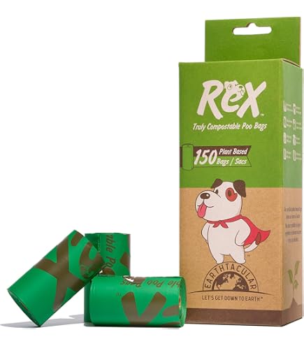 thumbnail interactive-video image 1 of REX Certified Compostable Dog Poop Bags | 90 Count Plant-Based Bags | 14.5x7.5 Extra Long Easy-Tie Handles 1 of 8