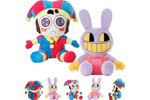 IHITLAB The Amazing Digital Circus Plush, Pomni Plush, Jax Plush, Horror Stuffed Plushies Doll Toys, The for Children and Teenage Fans (Color 2)
