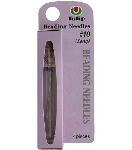Tulip Aghi Per Perline, Set Da 4, Estremamente Flessibili E Resistenti, Per Ricamo E Tessitura - 2