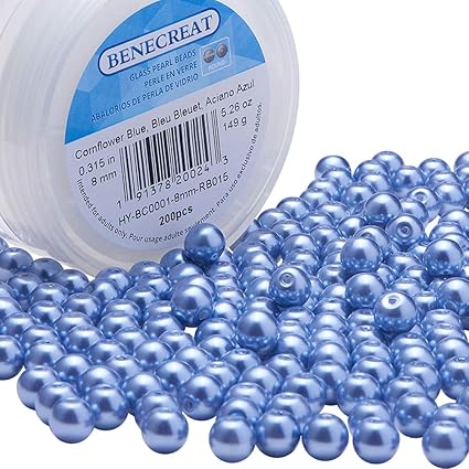 PandaHall 1 Caja de Perlas de Perlas de Vidrio Teñido ...