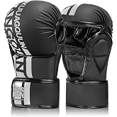 KUANG QUAN MMA Gloves for Sparring,Muay Thai,Training | Open Palm, Sparring &amp; Grappling Mitts, Martial Arts, Combat Sports, Boxing, Muay Thai, Kickboxing,For Men and Women