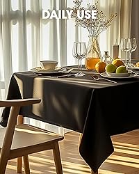 Pureegg Durable Table Cloth 60" x 102" - Reusable
