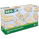 BRIO World Expansion Pack Intermediate - Works with All BRIO Train Sets - FSC-certified 16-Piece Wooden Train Tracks with Switches - Grow Existing Systems and Create Railway Empires - Kids Ages 3 &amp; Up