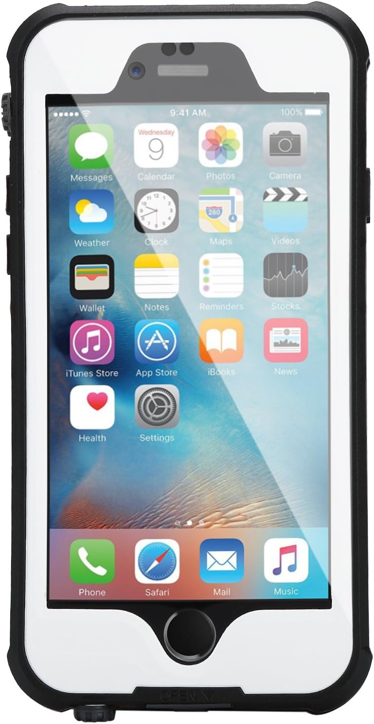 CIZI Waterproof Case iPhone 6/6s (4.7") IP68 Protection Rating Waterproof Snowproof Shockproof Dirtpoof Protector Case Fit Apple IPhone 6/6s (White)