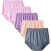 Hbhpov Women's Briefs Underwear Breathable Panties High Waist Ladies Knickers Soft Stretch Underpants 5 pack