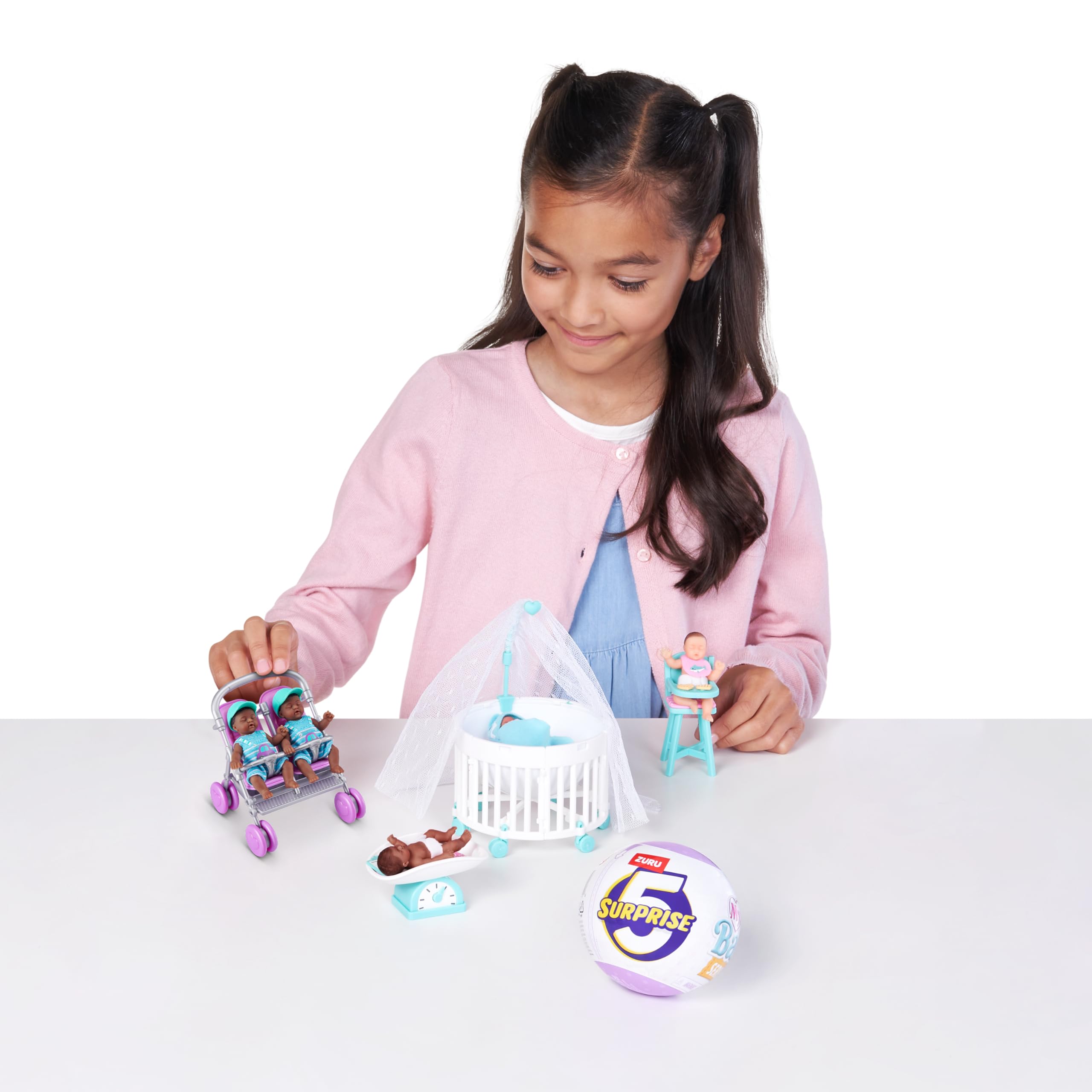 5 Surprise My Mini Baby Series 2 by ZURU, Collectible Mystery Capsule, Toy for Girls, Realistic Miniature Baby, Playset and Accessories (Single Capsule)