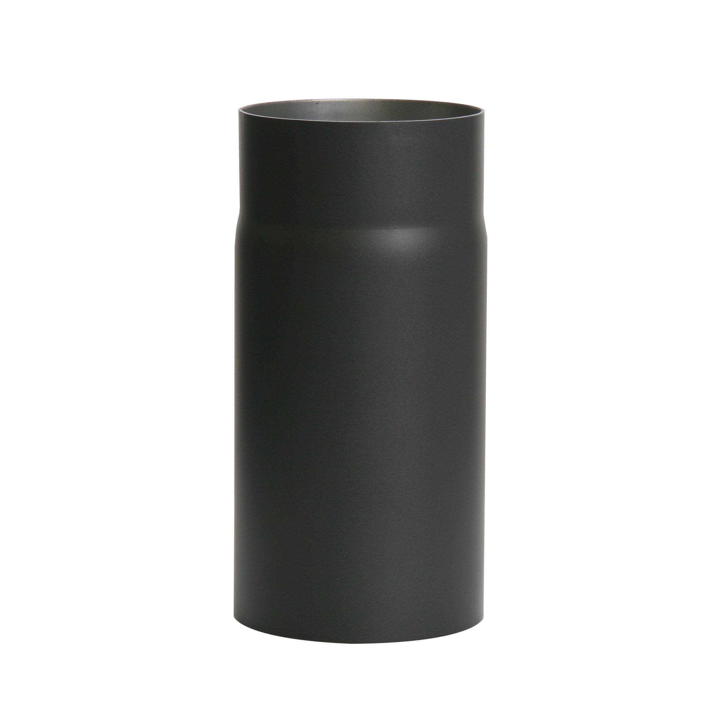 Kamino - Flam Ø 120 mm Steel Stove Pipe, Heat Resistant Senotherm Coating Flue Pipe for Stoves, approx. 250 mm Straight Length Chimney Pipe, Single Wall Pipe EN 1856-2 Standard, Black