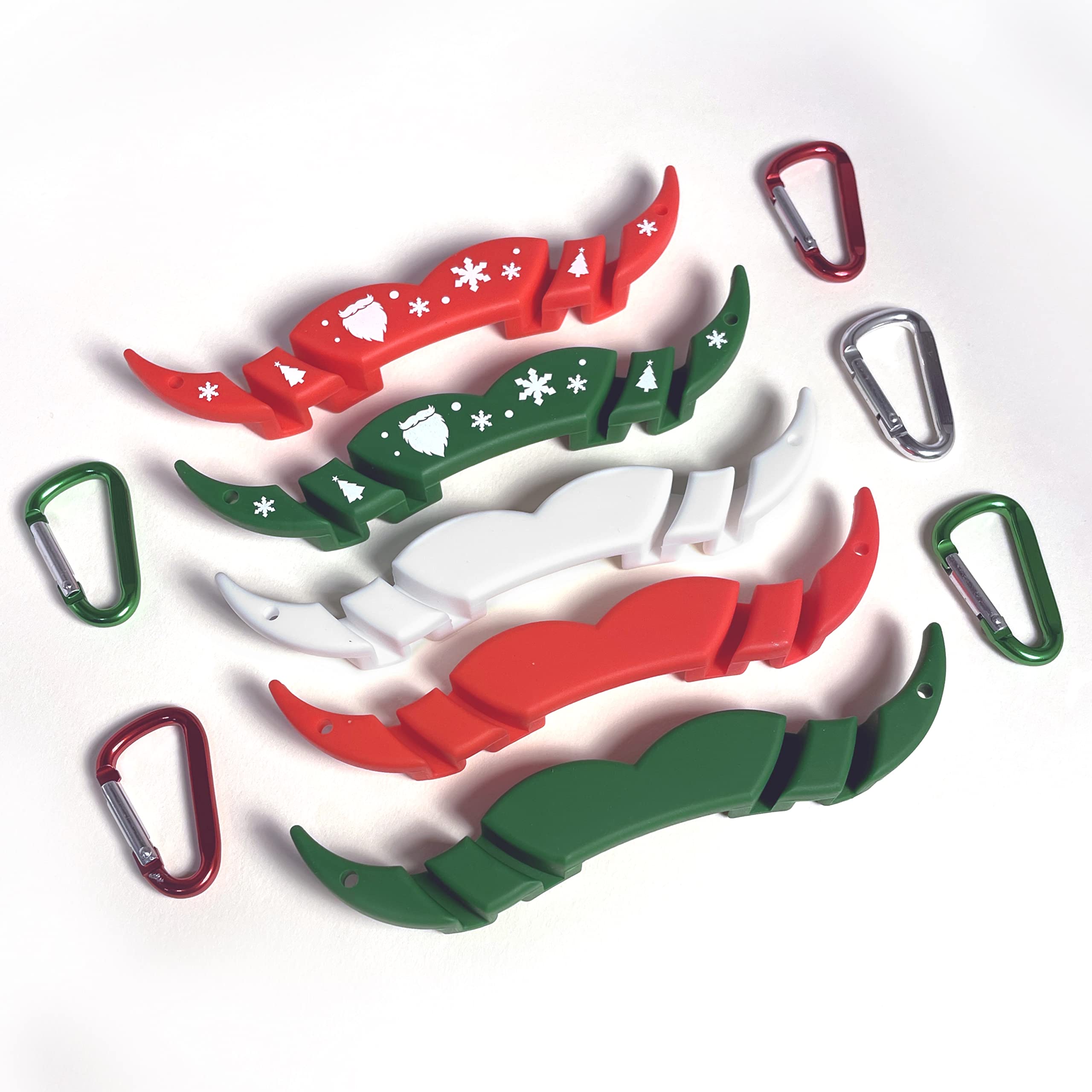 The MoGuard - Mustache Guard Drink Attachment (Christmas 3 pack)