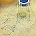 6 Pack Silver Nickel-plated Rustproof Steel Stainless Mason Jar Hanger Wire Handle by Yitee for Regular Mouth Mason Jar Decor, Ball, Canning Jars