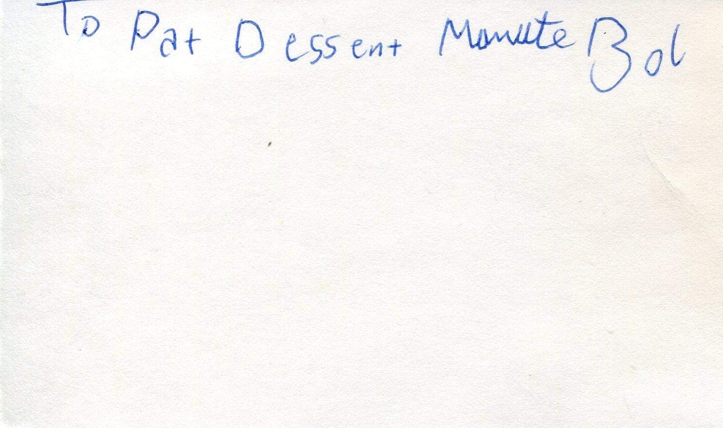 manute bol autograph