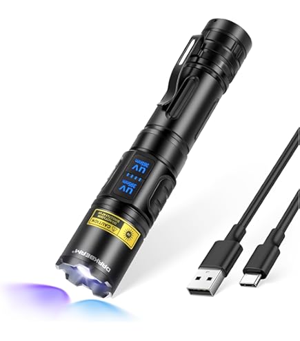 Acisa UV Blacklight Flashlight - 365nm and 395nm Black Light for