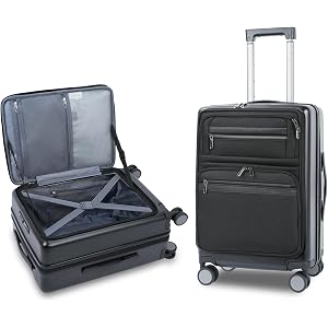 VANKEAN 20 Inch Expandable Hardshell Spinner TSA USB Port Carry-On Approved
