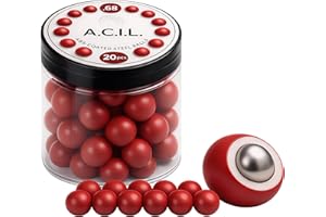 ABS-Coated Steel Balls .68 Cal – 10 Grams Solid Precision Rounds for Paintball, RAM & Home Defense – Durable Reusable Hard Ny