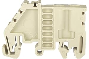 INTERNATIONAL CONNECTOR Dinkle SS2 DIN Rail Terminal Block End Bracket 32mm 35 mm Rail, Pack of 25