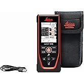 Leica Disto D5 - Range 650ft, Bluetooth, Smart Horizontal, Add/Subtract, Volume, Outdoor Camera viewfinder with 4X Zoom, Intelligent end-piece, Hand Loop, Pouch.