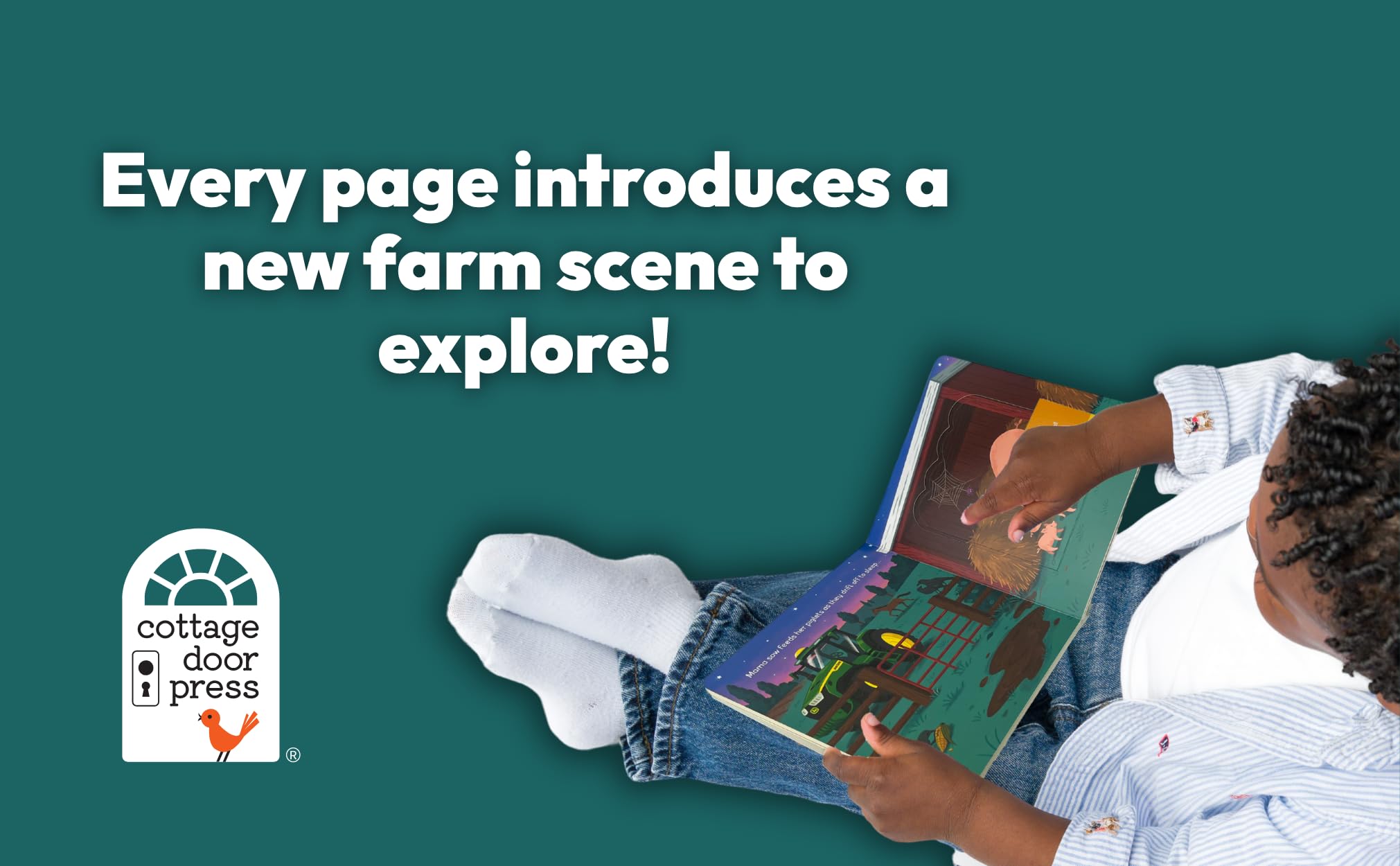 John Deere Kids Good Night Tractor on the Farm: Deluxe Lift-a-Flap & Pop-Up Surprise Board Book, Ages 2-6