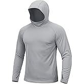 TACVASEN Men's Rash Guard Sun Hoodie Long Sleeve UPF 50+ Sun Protection SPF Quick Dry Hiking Swim Fishing Shirt