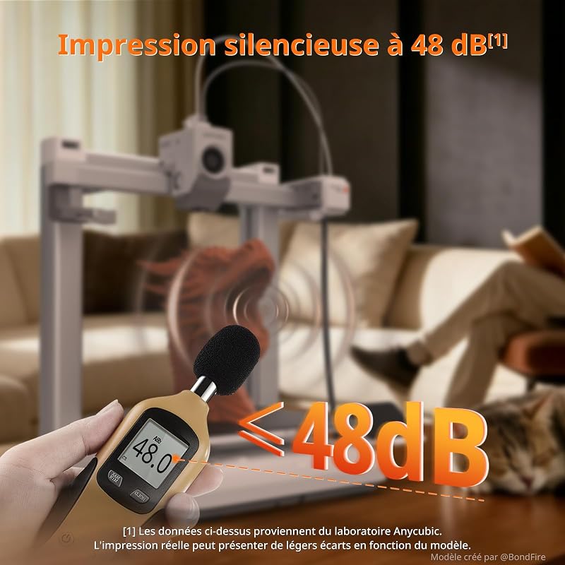 Kobra 4 Imprimante 3D pour débutants, Impression Silencieuse