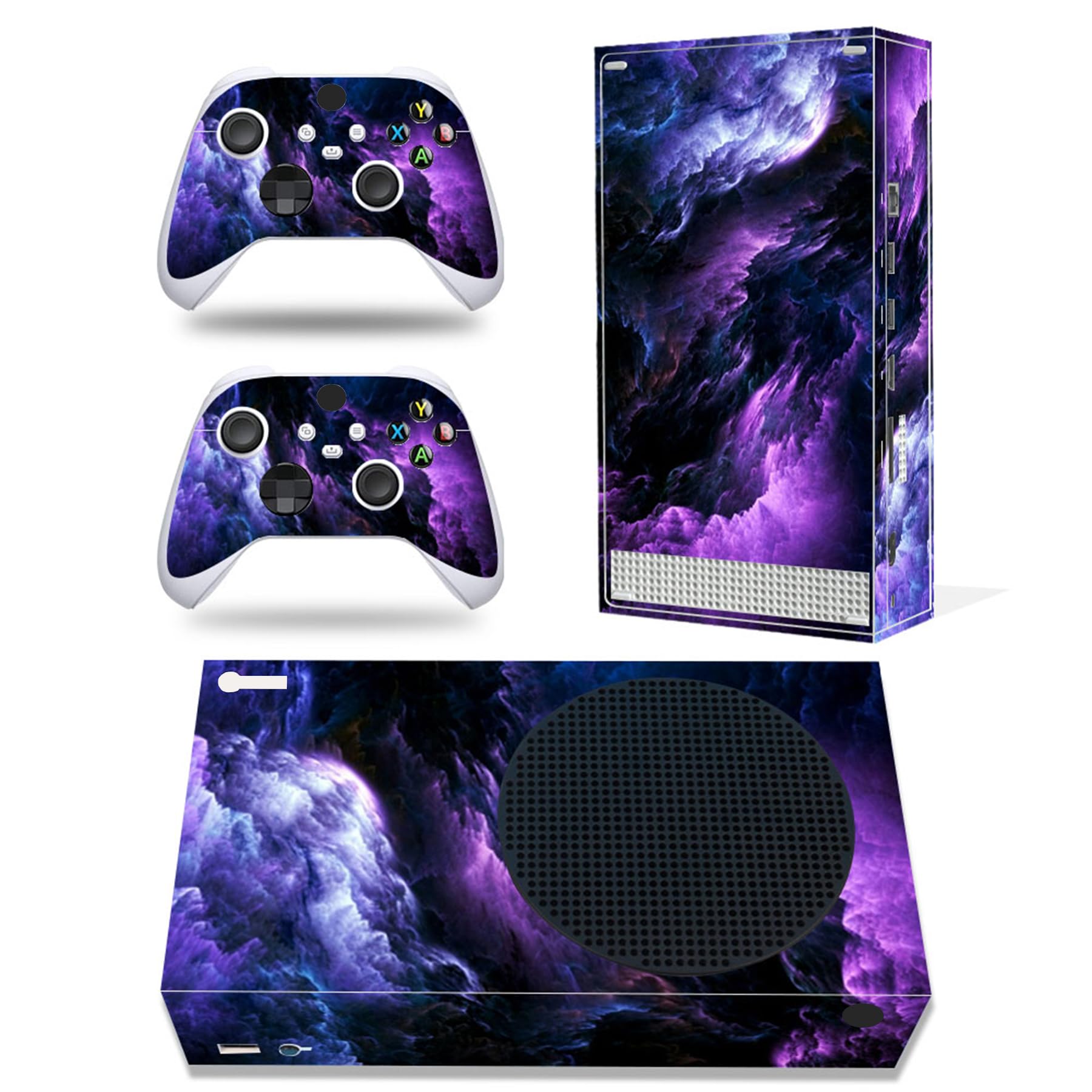 Skin Sticker Compatible with Xbox Series S Console, Full Cover Wrap Protector Decal for Wireless Controller