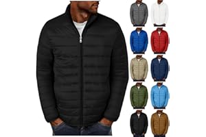 Sblioda Mens Puffer Jacket Lightweight Warm Winter Coats Windproof Thermal Insulated Jackets Thick Down Outwear with Pockets