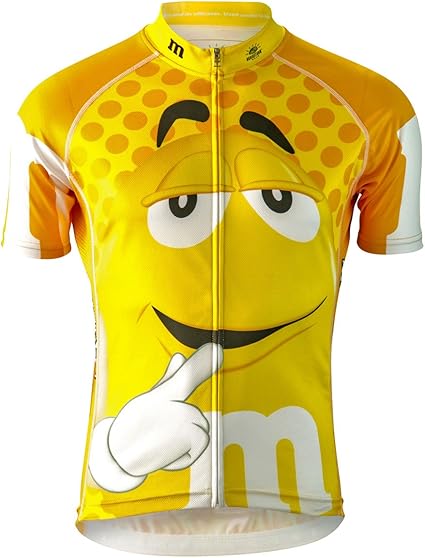 yellow cycling top