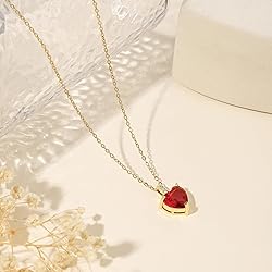 Lit Wall July Birthstone Necklace, 14K Gold Plated