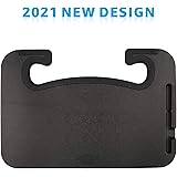 2 in 1 Car Steering Wheel Tray Steering Wheel Table Desk for Eating Laptop, Multipurpose Portable Table for Travel, Lunch