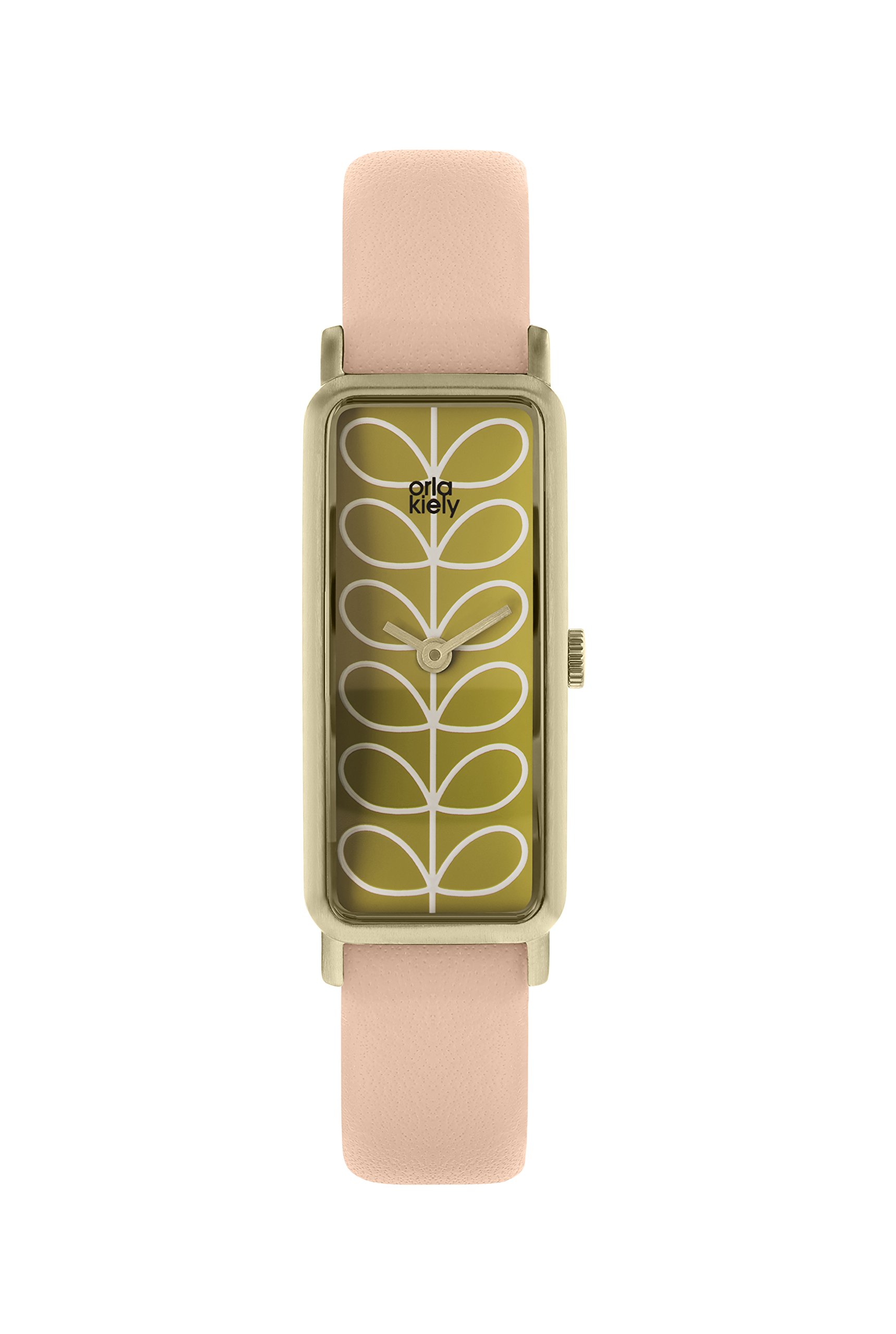 Orla Kiely Womens Analogue Classic Quartz Connected Wrist Watch with Leather Strap OK2212