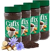 Cafix All Natural Instant Chicory Coffee Alternative, 0mg Caffeine - 7.05oz Jar (Pack of 4)