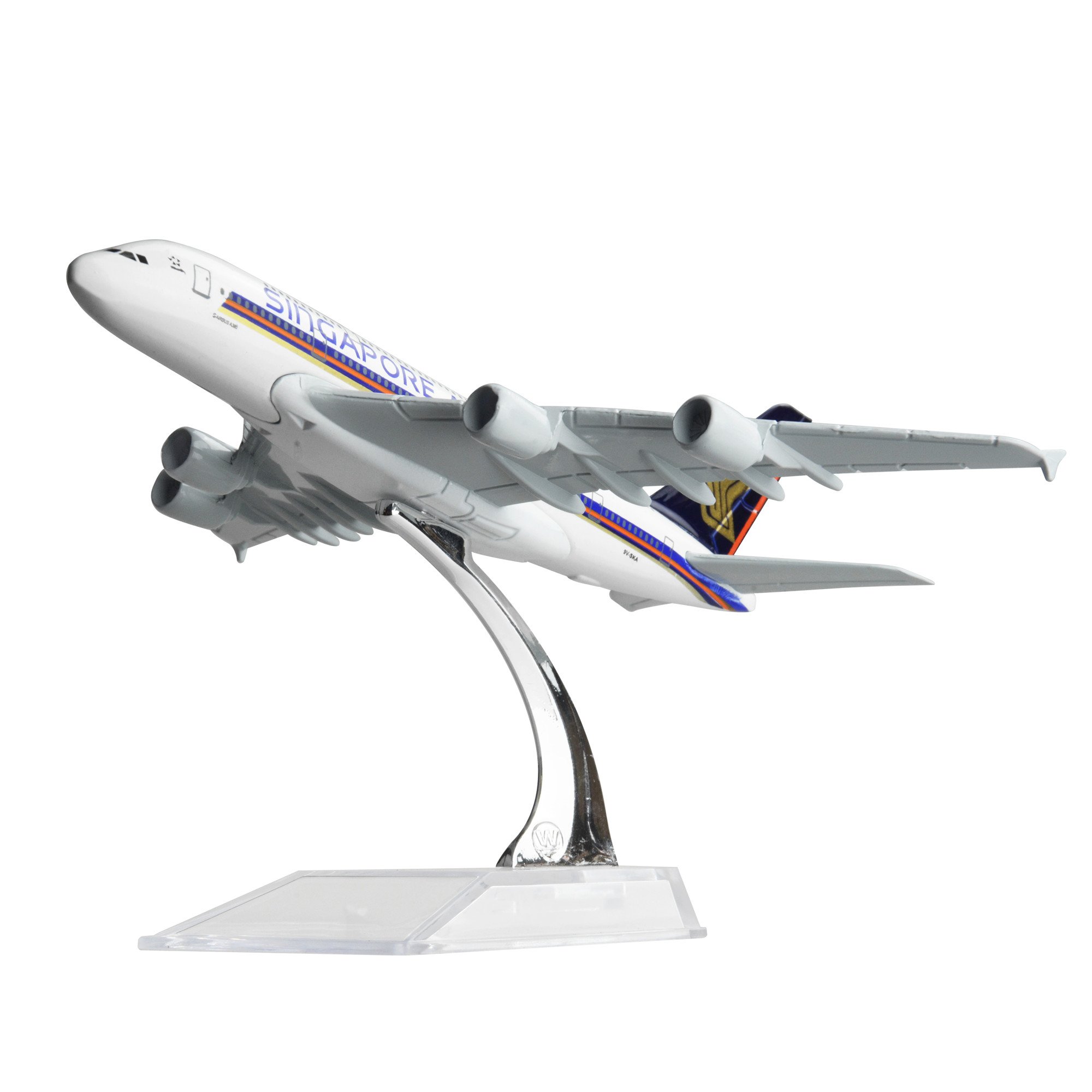 LESES Diecast Plane Model 1:400 scale Singapore A380 Airplane Model for Decoration or Gift