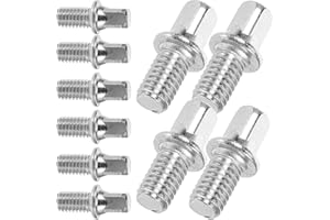 Abaodam 10pcs Key Screw Drum Set Hardware Bass Drum Screw M6x10mm Replacement Supply
