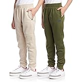 DKNY Boys Sweatpants - 2 Pack Active Performance Soft Fleece Boys Joggers Athletic Pants with Elastic Waistband and Pockets